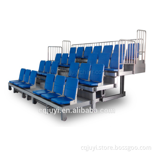 Folding floor mounted retractable seating system tribune bleachers for sale JY-769